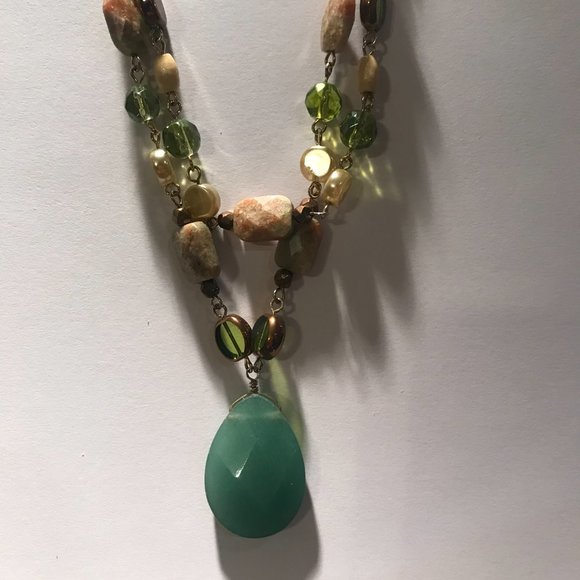 Lia Sophia Green Multi Necklace - Picture 2 of 5